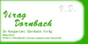 virag dornbach business card